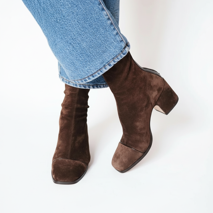 Lily - Bottines En Suède Élégantes
