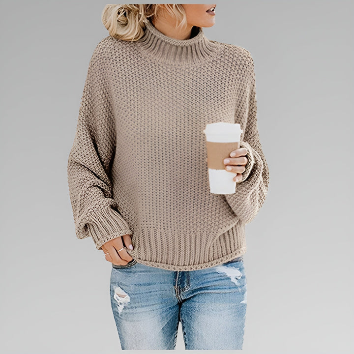 Amy - Pull Roulé Contemporain et Chaud