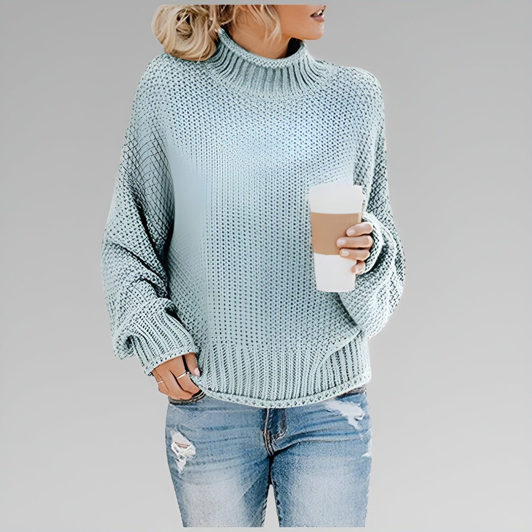Amy - Pull Roulé Contemporain et Chaud