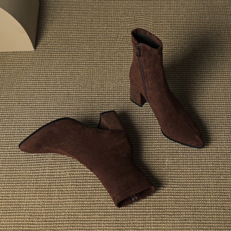 Alora - Bottines En Daim Luxueuses
