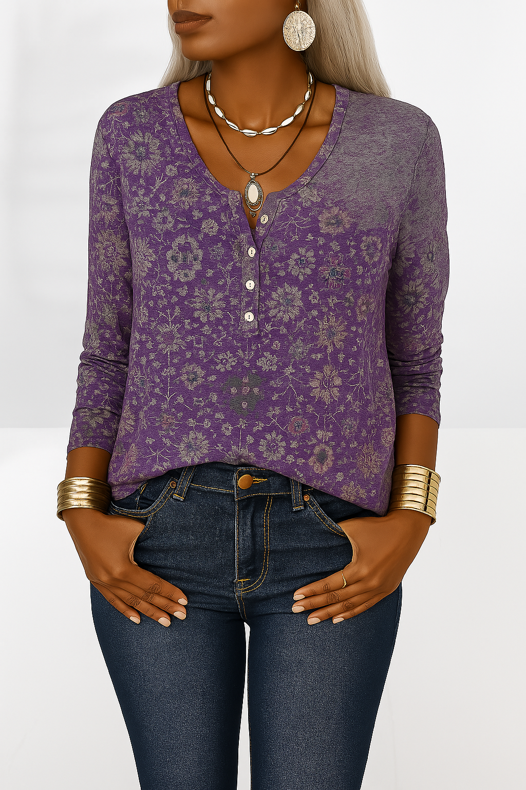 Alina - Blouse Boho Élégante