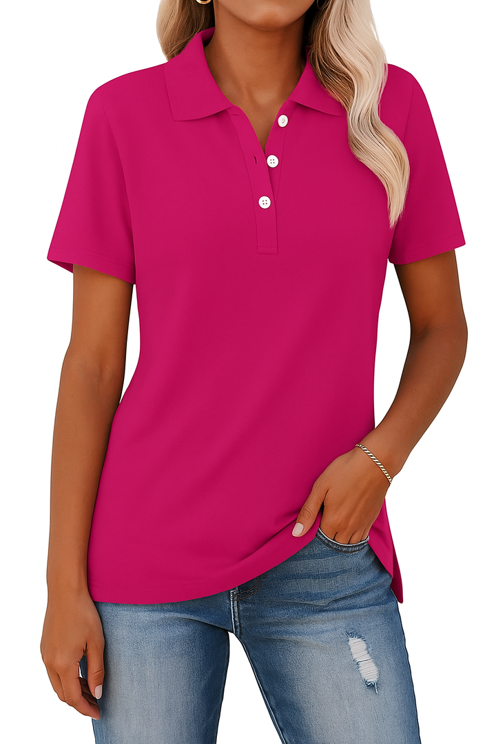 Julia - Chemise Polo Respirante au Style Élégant