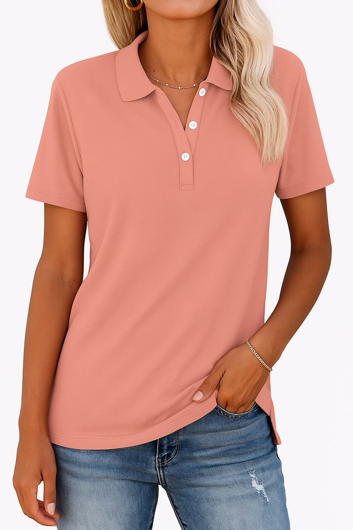 Julia - Chemise Polo Respirante au Style Élégant