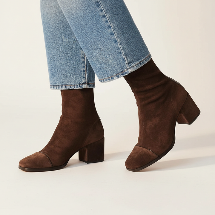 Lily - Bottines En Suède Élégantes