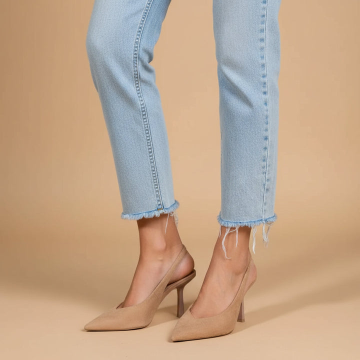Claudia - Talons Beiges Élégants