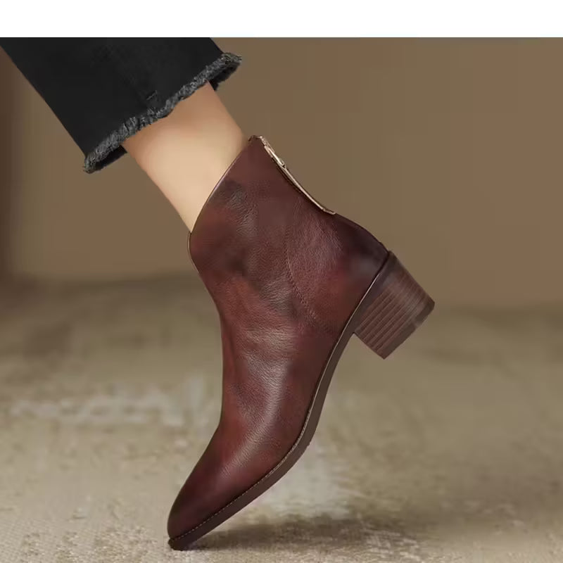 Camilla | Bottines chic à talon bas
