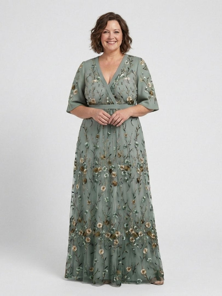 Evadne - Robe Maxi Fleurie Aérée