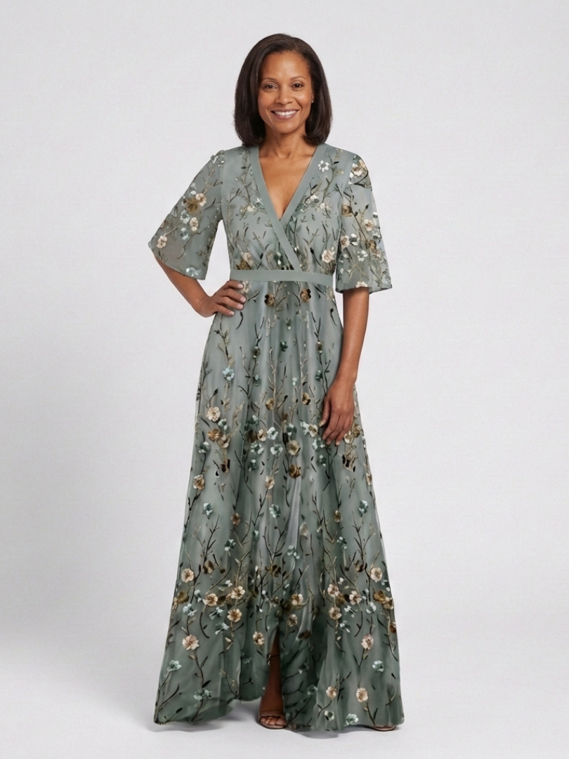 Evadne - Robe Maxi Fleurie Aérée
