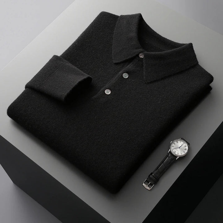 Rafael - Pull Polo en Cachemire