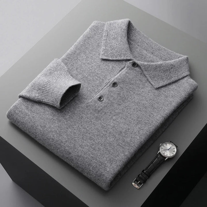 Rafael - Pull Polo en Cachemire