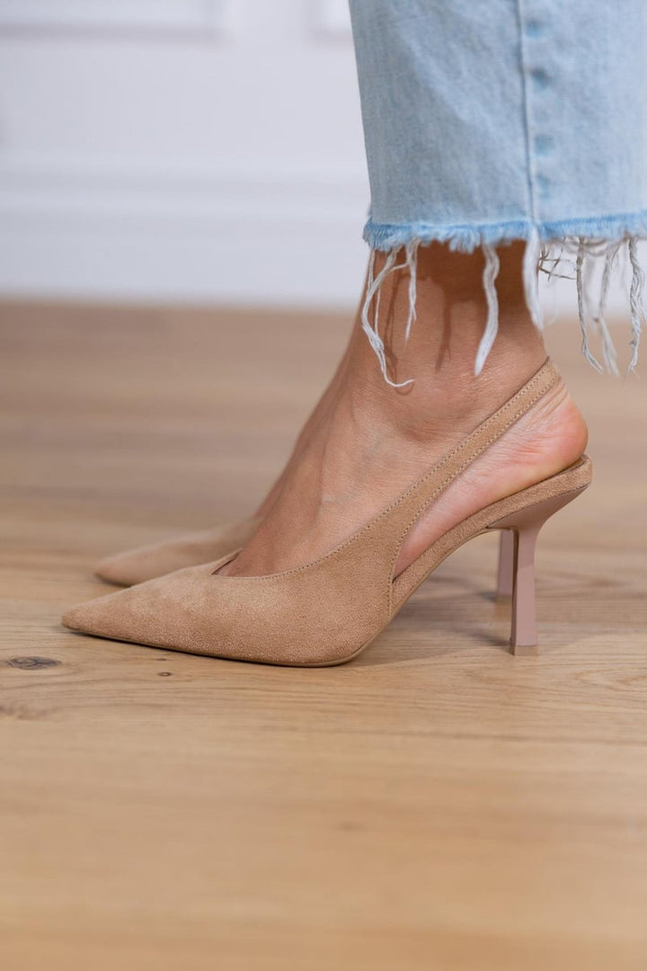Claudia - Talons Beiges Élégants